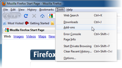 Tools > Add-ons